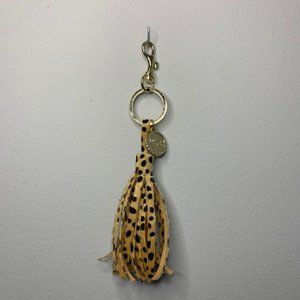 Tassel Purse Keychain cheetah print